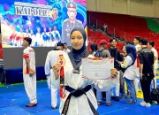 Polwan Cantik Dari Kota Jayapura Ini Raih 2 Medali di Dua Kejurnas Taekwondo