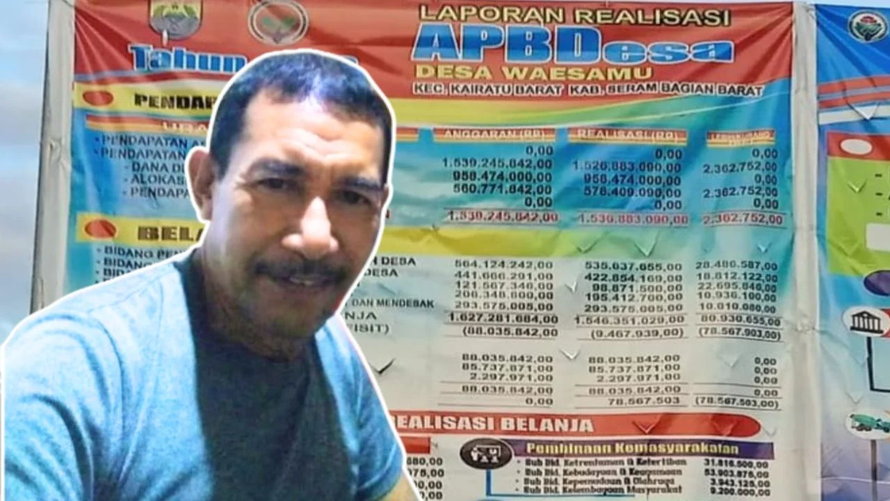 Hermanus Touwely, warga Desa Waesamu yang melapor dugaan penyelewengan ADD-DD Waesamu di Kejasaan Negeri SBB dan Inspektorat SBB