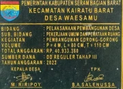 Laporan Dugaan Korupsi Dana Desa di Waesamu “Mengendap di Kejaksaan” Masyarakat Kembali Bersuara