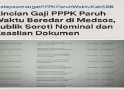 Dugaan Rincian Gaji PPPK Paruh Waktu Kabupaten SBB Beredar di Medsos, Publik Soroti Nominal dan Keaslian Dokumen