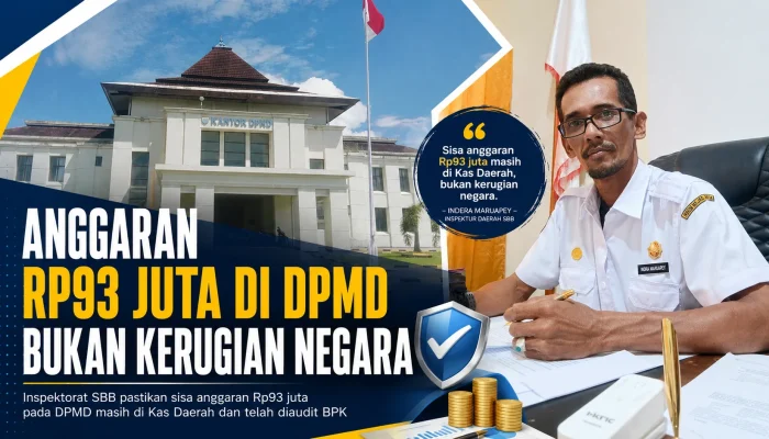 Inspektorat SBB Klarifikasi Isu Selisih Anggaran Rp93 Juta di DPMD: Bukan Kerugian Negara